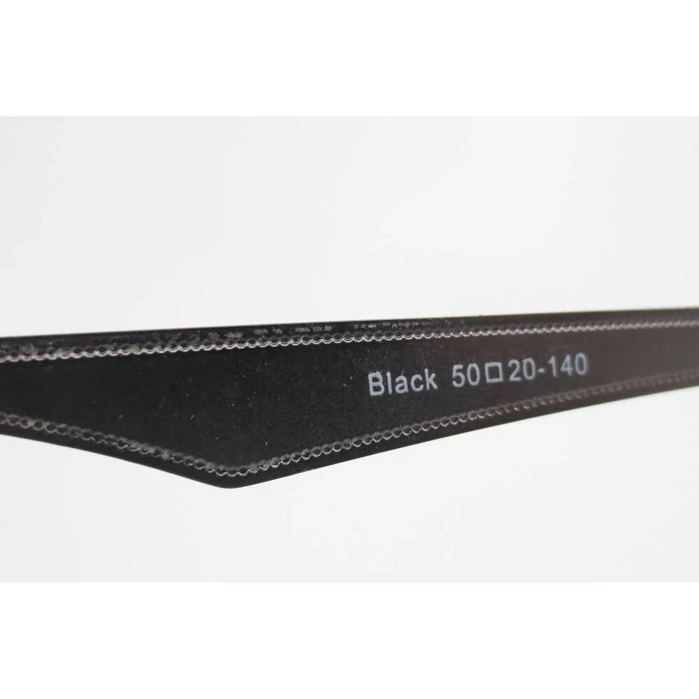 Capri DC168 Eyeglasses Matte Black Round Browline Frames 50-20-140 Eyewear